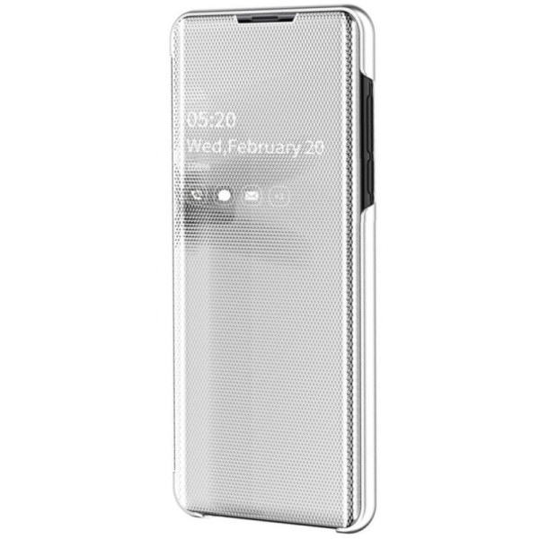 Plastikinis atverčiamas dėklas - sidabrinis (Galaxy A50 / A50s / A30s)