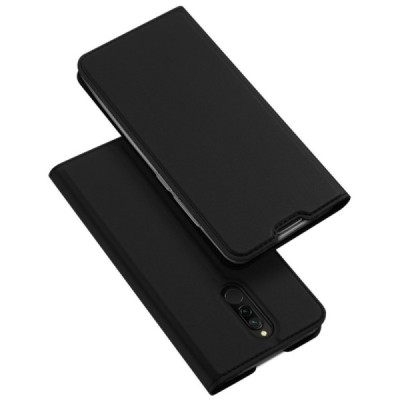 „Dux Ducis“ Skin serijos Xiaomi Redmi 8 juodas odinis atverčiamas dėklas / Priedai.lt