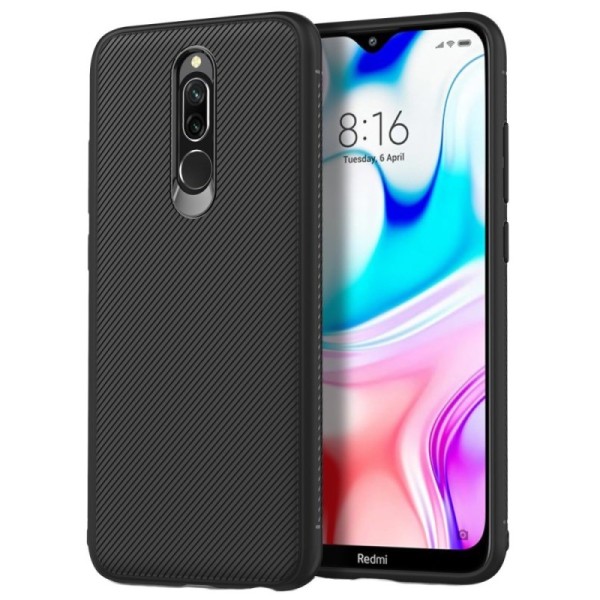 „Jazz“ kieto silikono (TPU) dėklas - juodas (Redmi 8 / 8A)
