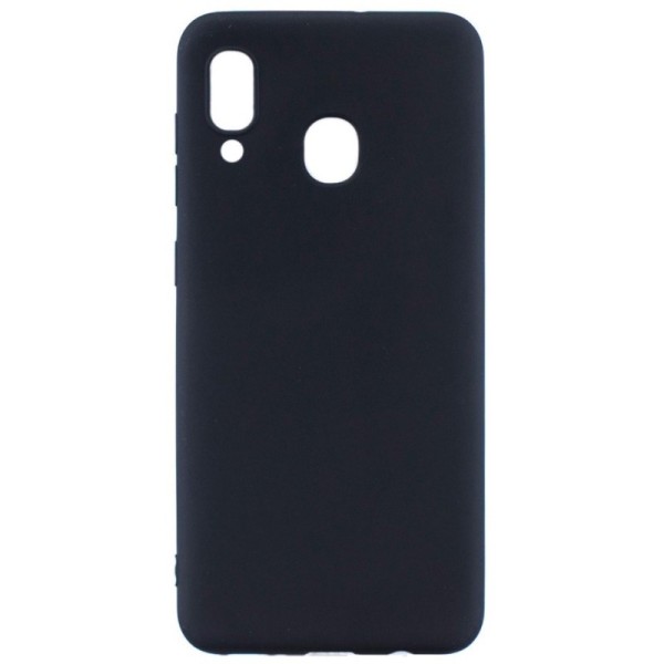 Kieto silikono (TPU) dėklas - juodas (Galaxy A40)