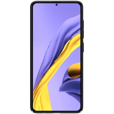 Samsung Galaxy A51 (A515F) Nillkin Frosted Shield juodas plastikinis dėklas | Priedai.lt