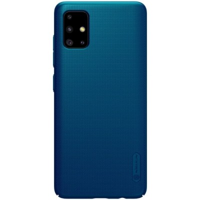 Samsung Galaxy A51 (A515F) Nillkin Frosted Shield mėlynas plastikinis dėklas | Priedai.lt