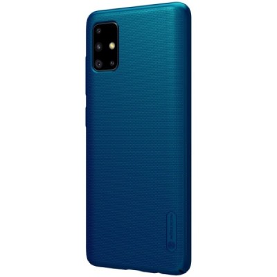 Samsung Galaxy A51 (A515F) Nillkin Frosted Shield mėlynas plastikinis dėklas | Priedai.lt