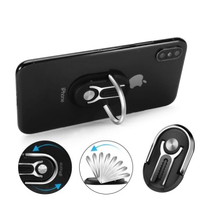 „Hicucoo“ Kickstand juodas automobilinis telefono laikiklis (į vėdinimo groteles) | Priedai.lt