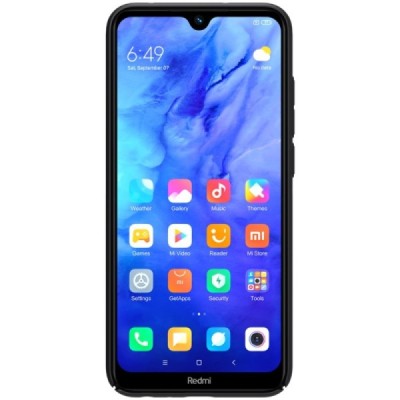 Xiaomi Redmi Note 8T Nillkin Frosted Shield juodas plastikinis dėklas, nugarėlė | Priedai.lt