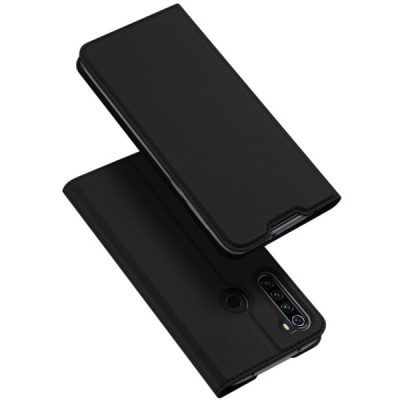 Xiaomi Redmi Note 8T Dux Ducis Skin serijos juodas odinis atverčiamas dėklas - knygutė | Priedai.lt