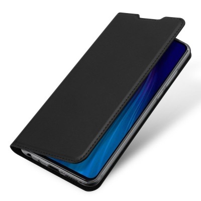 Xiaomi Redmi Note 8T Dux Ducis Skin serijos juodas odinis atverčiamas dėklas - knygutė | Priedai.lt