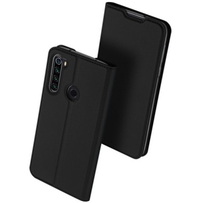 Xiaomi Redmi Note 8T Dux Ducis Skin serijos juodas odinis atverčiamas dėklas - knygutė | Priedai.lt
