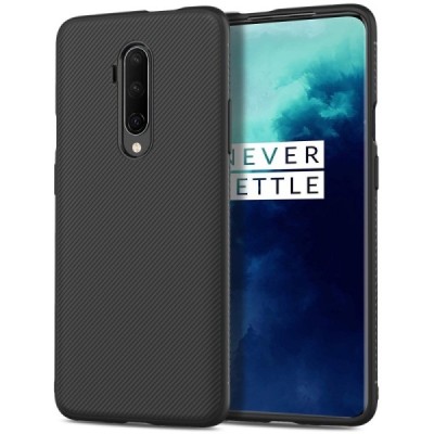 OnePlus 7T Pro kieto silikono TPU juodas dėklas - nugarėlė | Priedai.lt