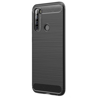 Xiaomi Redmi Note 8T kieto silikono TPU juodas dėklas - nugarėlė | Priedai.lt