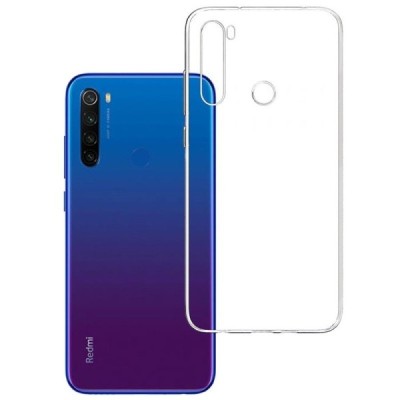 Xiaomi Redmi Note 8T kieto silikono TPU skaidrus dėklas - nugarėlė | Priedai.lt