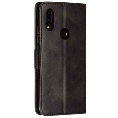 Shell Xiaomi Redmi 7 juodas odinis atverčiamas dėklas | Priedai.lt