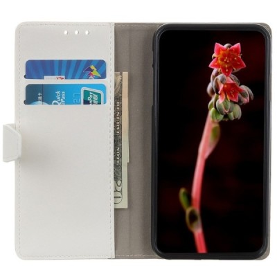 Samsung Galaxy S10 Lite (G970) atverčiamas baltas odinis dėklas - piniginė | Priedai.lt