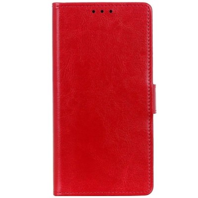 Samsung Galaxy S10 Lite (G970) atverčiamas raudonas odinis dėklas - piniginė | Priedai.lt