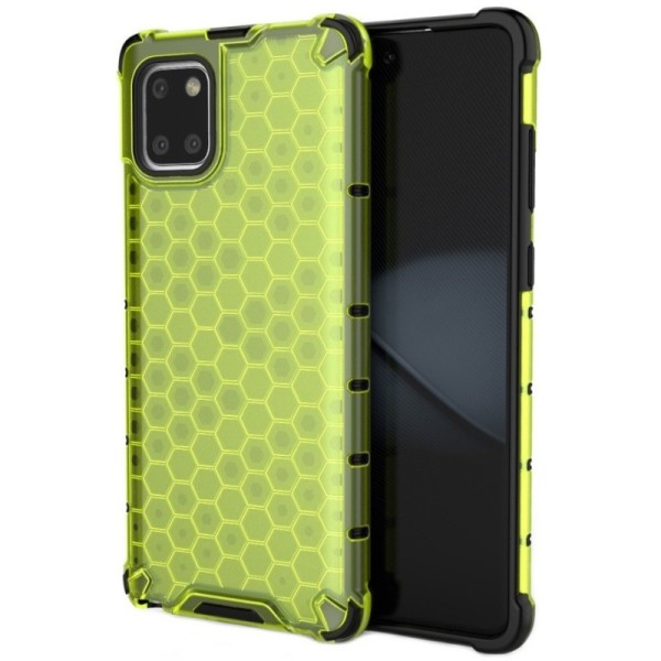„Honeycomb“ sustiprintos apsaugos dėklas - geltonas (Galaxy Note10 Lite)