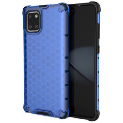 Honeycomb sustiprintos apsaugos Samsung Galaxy Note10 Lite (N770F) mėlynas kieto silikono (TPU) ir plastiko dėklas | Priedai.lt