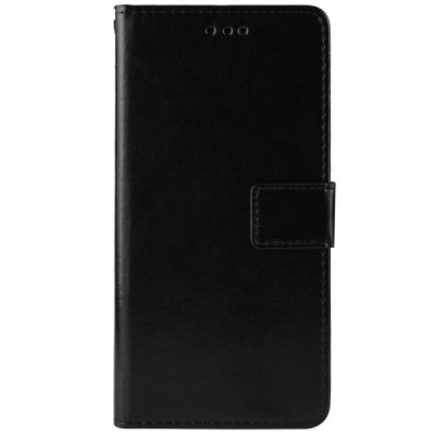 Xiaomi Mi Note 10 (10 Pro) atverčiamas juodas odinis dėklas - piniginė | Priedai.lt
