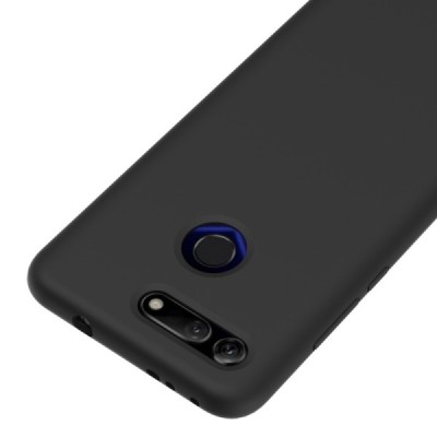 Huawei Honor View 20 (V20) kieto silikono TPU juodas dėklas - nugarėlė | Priedai.lt