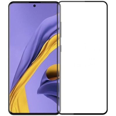 Samsung Galaxy A51 (A515) apsauginis ekrano stiklas „Mocolo“ 9H Tempered Glass (juodas, pilnai dengiantis) 0.26 mm | Priedai.lt