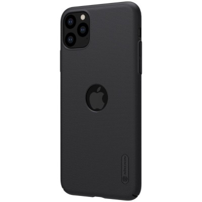 Nillkin Super Frosted Shield Apple iPhone 11 Pro Max juodas plastikinis dėklas | Priedai.lt