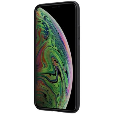 Nillkin Super Frosted Shield Apple iPhone 11 Pro Max juodas plastikinis dėklas | Priedai.lt