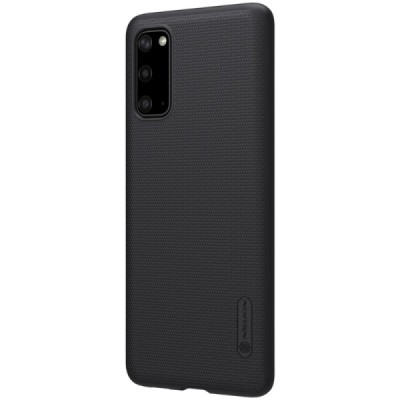 Samsung Galaxy S20 Nillkin Frosted Shield juodas plastikinis dėklas, nugarėlė | Priedai.lt