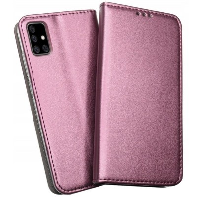 Shell Skin serijos Samsung Galaxy A51 (A515F) bordo odinis atverčiamas dėklas | Priedai.lt