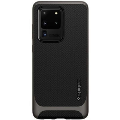 „Spigen“ Neo Hybrid Gunmetal sustiprintos apsaugos Samsung Galaxy S20 Ultra (G988) juodas dėklas | Priedai.lt