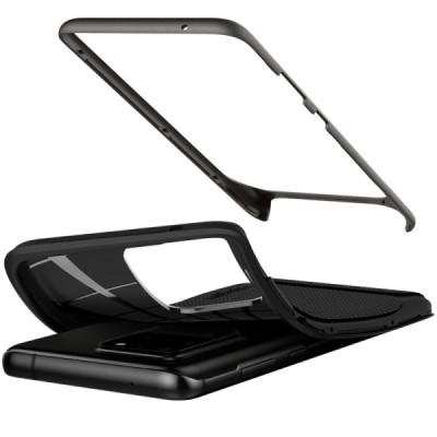„Spigen“ Neo Hybrid Gunmetal sustiprintos apsaugos Samsung Galaxy S20 Ultra (G988) juodas dėklas | Priedai.lt