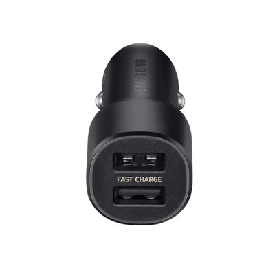 Originalus Samsung Dual Fast Charge EP-L1100 automobilinis įkroviklis juodas | Priedai.LT