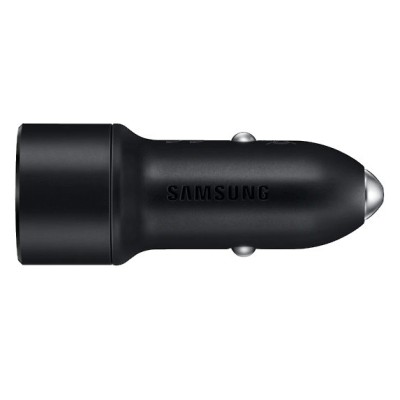 Originalus Samsung Dual Fast Charge EP-L1100 automobilinis įkroviklis juodas | Priedai.LT