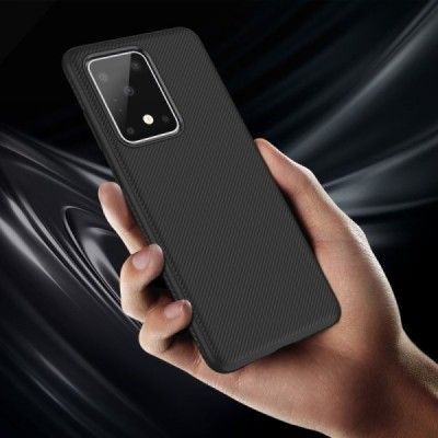 Samsung Galaxy S20 Ultra (G988) kieto silikono TPU juodas dėklas - nugarėlė | Priedai.lt