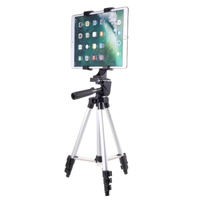 Telescopic Stand universalus planšetės laikiklis - sidabrinis | Priedai.lt