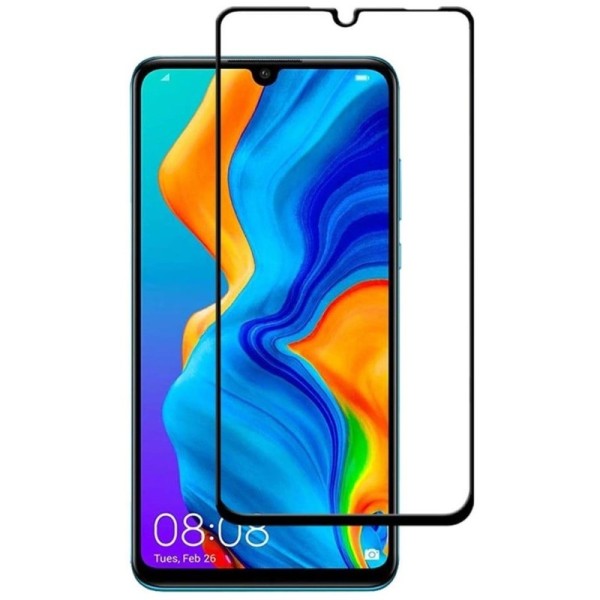 „Premium“ Tempered Glass pilnai dengiantis apsauginis ekrano stiklas 0.2 mm - juodas (P30 Lite)