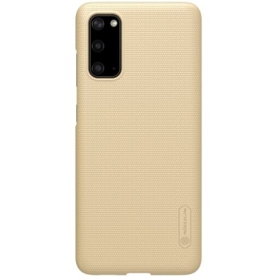 Samsung Galaxy S20 Nillkin Frosted Shield auksinis plastikinis dėklas, nugarėlė | Priedai.lt