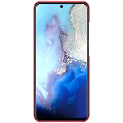 Samsung Galaxy S20 Nillkin Frosted Shield raudonas plastikinis dėklas, nugarėlė | Priedai.lt