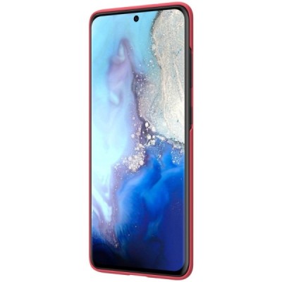 Samsung Galaxy S20 Nillkin Frosted Shield raudonas plastikinis dėklas, nugarėlė | Priedai.lt