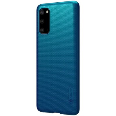 Samsung Galaxy S20 Nillkin Frosted Shield mėlynas plastikinis dėklas, nugarėlė | Priedai.lt