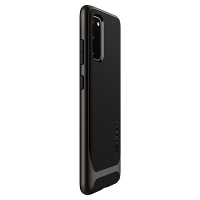 „Spigen“ Neo Hybrid Gunmetal sustiprintos apsaugos Samsung Galaxy S20 (G980) juodas dėklas | Priedai.lt