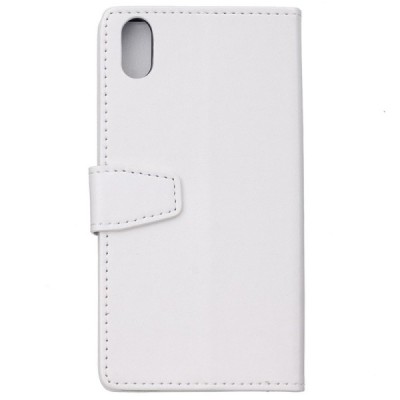 Samsung Galaxy XCover Pro (G715) atverčiamas baltas odinis dėklas, knygutė - piniginė | Priedai.lt