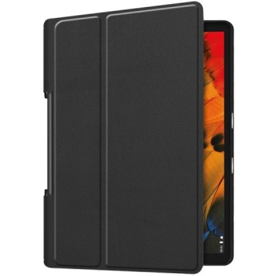 Lenovo Yoga Smart Tab 10.1 (YT-X705F, YT-X705L) atverčiamas juodas odinis dėklas - knygutė | Priedai.lt