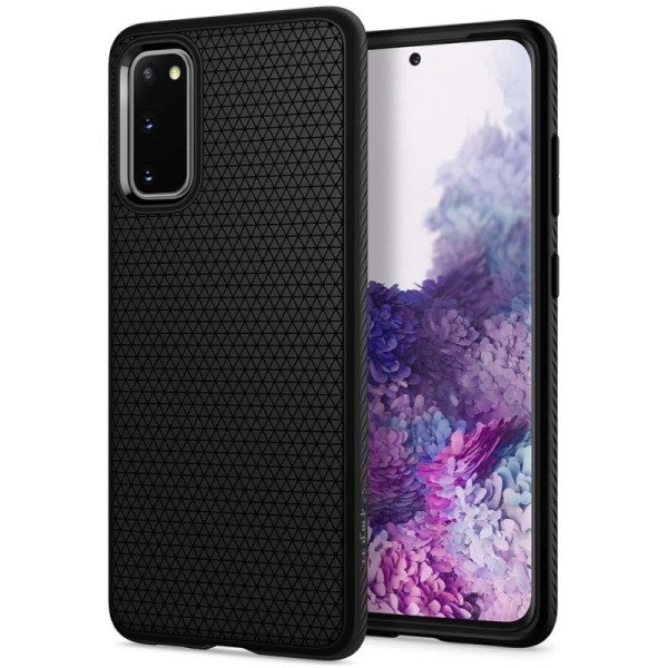 „Spigen“ Liquid Air dėklas - juodas (Galaxy S20)