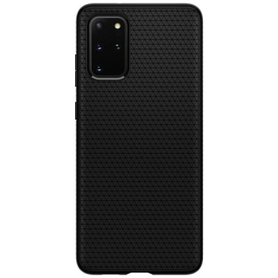 Samsung Galaxy S20+ Plus (G986) Spigen Liquid Air juodas kieto silikono dėklas - nugarėlė | Priedai.lt