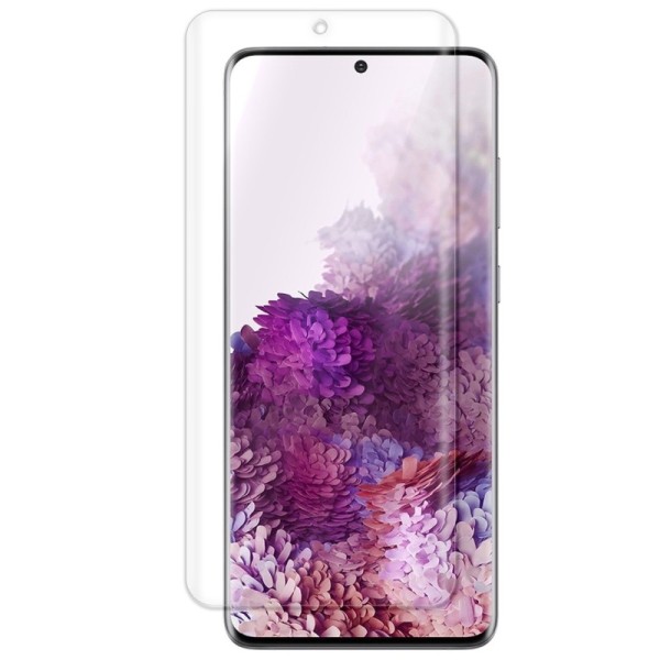 „ISME“ apsauginė ekrano plėvelė (pilnai dengianti) - skaidri (Galaxy S20)