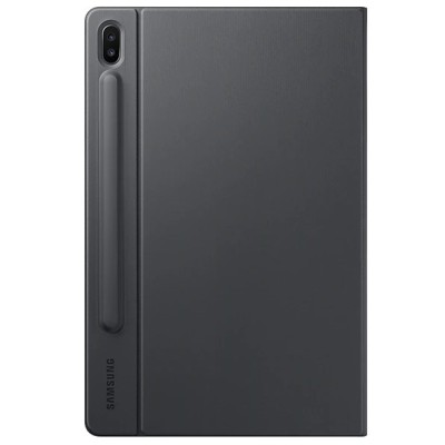 Originalus Samsung Galaxy Tab S6 10.5 (T865, T860) Book Cover EF-BT860 atverčiamas juodas odinis dėklas | Priedai.lt