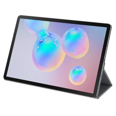 Originalus Samsung Galaxy Tab S6 10.5 (T865, T860) Book Cover EF-BT860 atverčiamas juodas odinis dėklas | Priedai.lt