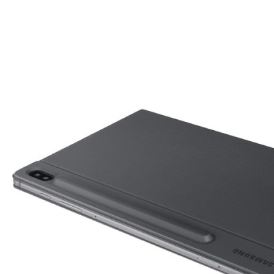 Originalus Samsung Galaxy Tab S6 10.5 (T865, T860) Book Cover EF-BT860 atverčiamas juodas odinis dėklas | Priedai.lt