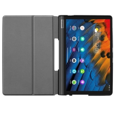 Lenovo Yoga Smart Tab 10.1 (YT-X705F, YT-X705L) atverčiamas raudonas odinis dėklas - knygutė | Priedai.lt