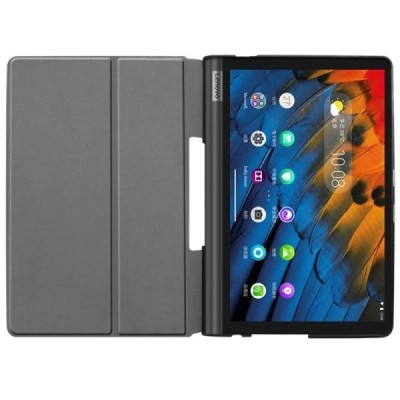 Lenovo Yoga Smart Tab 10.1 (YT-X705F, YT-X705L) atverčiamas auksinis odinis dėklas - knygutė | Priedai.lt