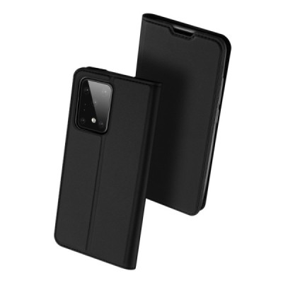 Samsung Galaxy S20 Ultra (G988) Dux Ducis Skin serijos juodas odinis atverčiamas dėklas - knygutė | Priedai.lt